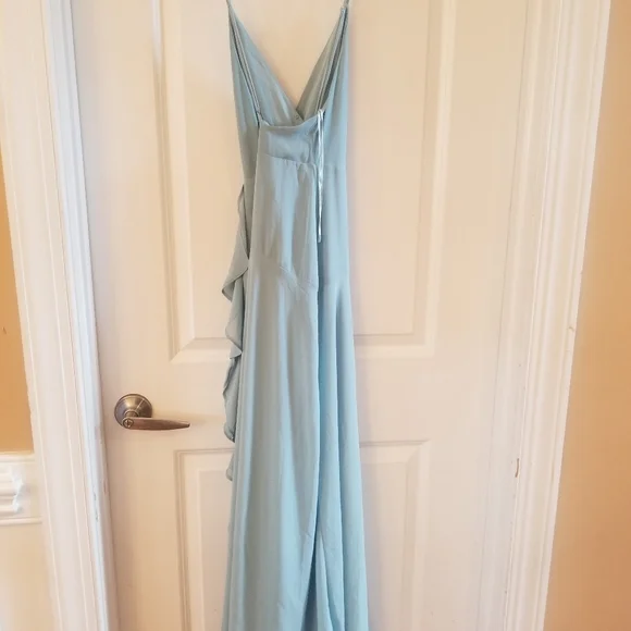 ASTR the label Sleeveless Surplice V-Neck Holland Ruffled maxi dress size XS - Picture 6 of 7